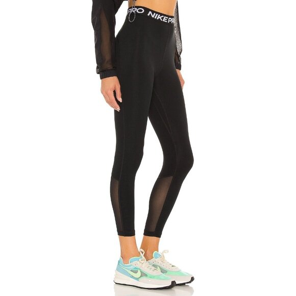 Nike 365 7/8 High Rise Leggings Black Sport - Picture 2 of 4